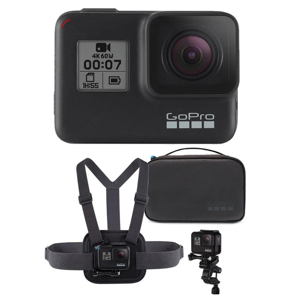 Black 7 en 1 - Kit d'accessoires pour caméra d'action de Sport pour GoPro  Hero 7 6 5, étui en Silicone noir é - Cdiscount Appareil Photo