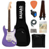 Fender Squier Sonic Stratocaster Electric Guitar Pro Bundle with Amplifier, Gigbag, Tuner, Strap, Picks, Cable, Polishing Cloth & Ebook