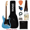 Fender Squier Sonic Stratocaster Electric Guitar Pro Bundle with Amplifier, Gigbag, Tuner, Strap, Picks, Cable, Polishing Cloth & Ebook