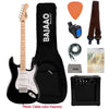 Fender Squier Sonic Stratocaster Electric Guitar Pro Bundle with Amplifier, Gigbag, Tuner, Strap, Picks, Cable, Polishing Cloth & Ebook