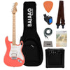 Fender Squier Sonic Stratocaster Electric Guitar Pro Bundle with Amplifier, Gigbag, Tuner, Strap, Picks, Cable, Polishing Cloth & Ebook