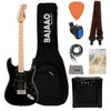 Fender Squier Sonic Stratocaster Electric Guitar Pro Bundle with Amplifier, Gigbag, Tuner, Strap, Picks, Cable, Polishing Cloth & Ebook