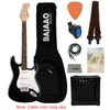 Fender Squier Debut Stratocaster Electric Guitar with Amplifier, Gigbag, Tuner, Strap, Picks, Cable, Polishing Cloth & Ebook