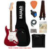 Fender Squier Debut Stratocaster Electric Guitar with Amplifier, Gigbag, Tuner, Strap, Picks, Cable, Polishing Cloth & Ebook