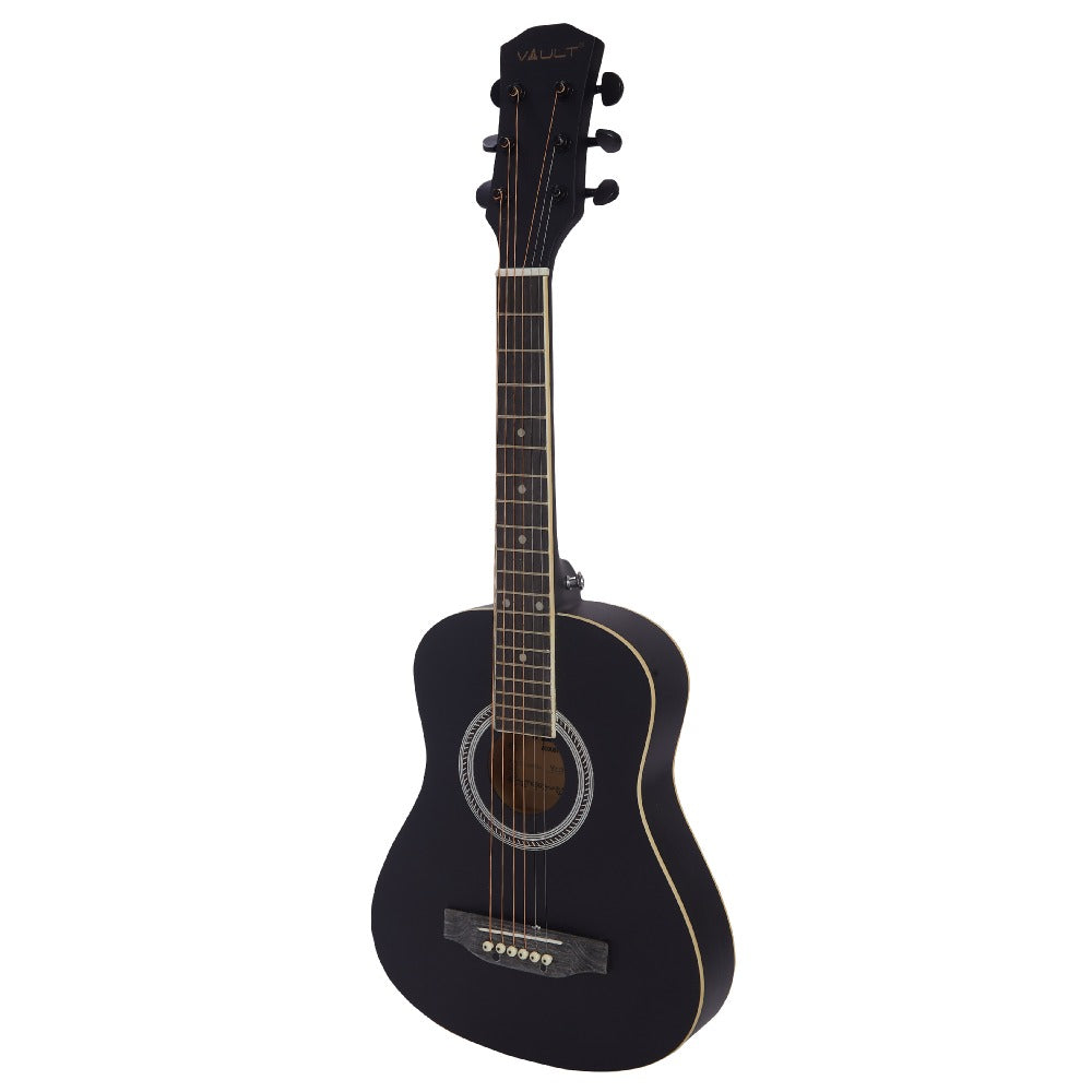 Vault Junior 30 Inch Acoustic Guitar for Kids with Truss Rod, Gig-Bag, Strings, Straps, Picks, String Winder, Polishing Cloth & E-Book - Natural Gloss