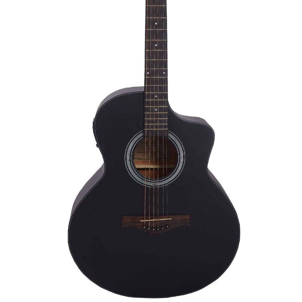 Vault EA40 41 inch Premium Solid Spruce-Top Cutaway Acoustic Guitar