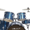 Vault Groover 22" 5-Piece Acoustic Drum Kit with Hardware, Cymbals & Throne