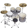 Vault Groover Plus 5-Piece Acoustic Drum Kit with Hardware, Cymbals & Throne