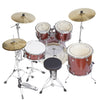 Vault Groover Plus 5-Piece Acoustic Drum Kit with Hardware, Cymbals & Throne