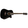 Aria Acoustic Guitars Black Aria AWN-15C Acoustic Guitar