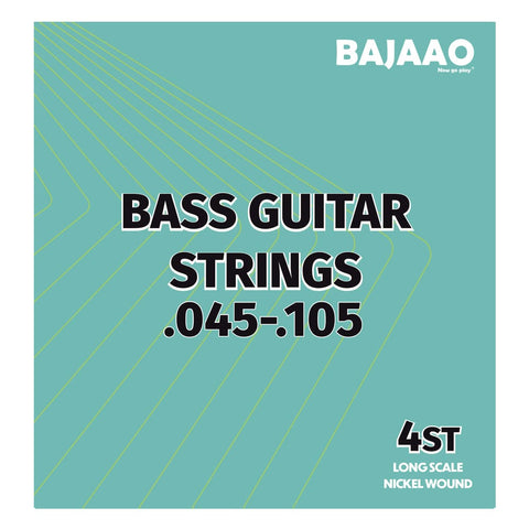 Buy Bajaao Nickel Wound 4 String Electric Bass Guitar String Set