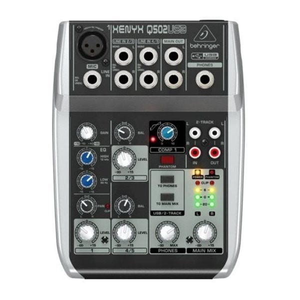 Behringer Xenyx Q502USB Premium 5-Input 2-Bus Analog Mixer