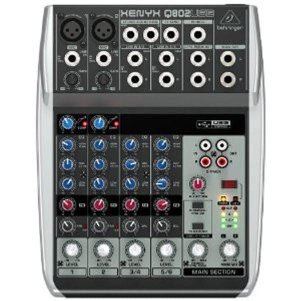 Behringer Xenyx Q802USB Audio Mixer