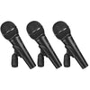 Behringer Dynamic Microphones Behringer ULTRAVOICE XM1800S Set of 3 Dynamic Microphones