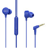 boAt In-Ear Wired Headphones Blue boAt BassHeads 103 In Ear Wired Headphone With Mic