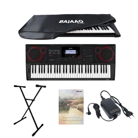 Buy Casio CT X8000IN 61 Key Portable Keyboard With Power Adapter Dust Cover Stand Online Lessons Ebook Online Bajaao