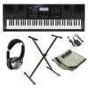 Casio Keyboard Bundles Casio WK-7600 76-Key Keyboard With Stand, Headphones, Polishing Cloth and Power Adapter