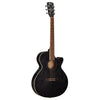 Cort Electro Acoustic Guitars Open Pore Black Cort SFX-AB Ash Burl Electro Acoustic Guitar