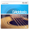 DAddario Acoustic Guitar Strings 1 Set D'Addario EJ16 Phosphor Bronze Light Acoustic Guitar Strings