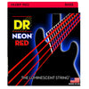DR Bass Guitar Strings Light 40-100 DR String NRB HI-DEF Neon Red Coated Bass Guitar Strings