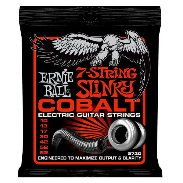 Buy Ernie Ball 2730 Slinky Cobalt 7 String Electric Guitar Strings