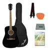 Fender Acoustic Guitars Black / Pack Fender FA-125 Dreadnought Acoustic Guitar With Gig Bag