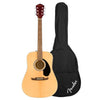 Fender Acoustic Guitars Natural / Single Fender FA-125 Dreadnought Acoustic Guitar With Gig Bag