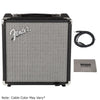 Fender Bass Combo Amplifiers Fender Rumble 15 Watts Bass Combo Amplifier with Cable & Polishing Cloth