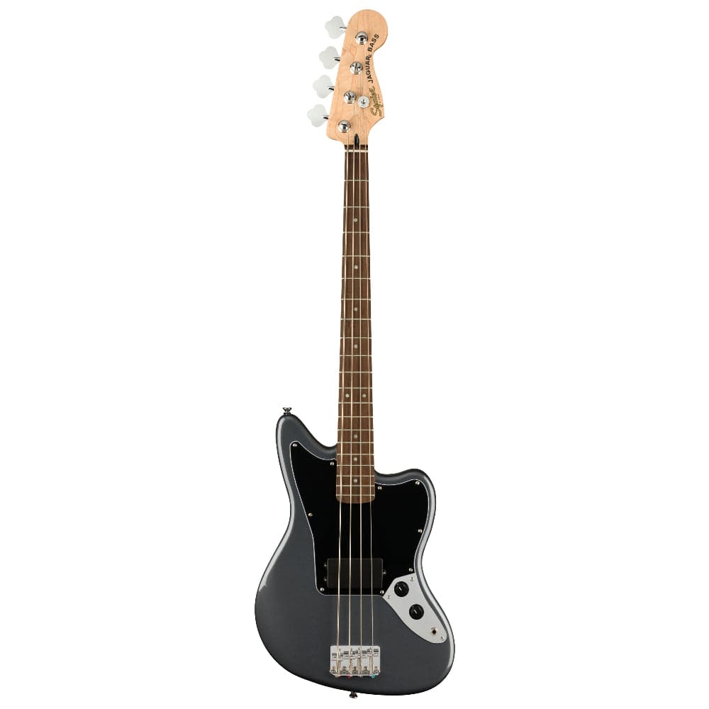 Fender Bass Guitars Charcoal Frost Metallic / Indian Laurel Fender Squier Affinity Series H Jaguar 4-String Bass Guitar