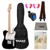 Fender Electric Guitars Bundles Black / Maple Fender Squier Sonic Telecaster Electric Guitar With Gigbag, Polishing Cloth, Picks, Strap, Tuner & Ebook