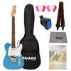 Fender Electric Guitars Bundles California Blue / Indian Laurel Fender Squier Sonic Telecaster Electric Guitar With Gigbag, Polishing Cloth, Picks, Strap, Tuner & Ebook