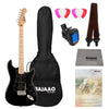 Fender Electric Guitars Bundles Fender Squier Sonic Stratocaster Electric Guitar Bundle With Gigbag, Polishing Cloth, Picks, Strap, Tuner & Ebook