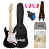 Fender Electric Guitars Bundles Fender Squier Sonic Stratocaster Electric Guitar Bundle With Gigbag, Polishing Cloth, Picks, Strap, Tuner & Ebook