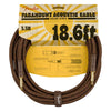 Fender Guitar Cables Brown / 18.6ft Fender Deluxe Series Paramount Acoustic Instrument Cables