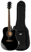 Harley Benton Acoustic Guitars Harley Benton D-120CE BK Bundle