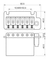 Harley Benton Tremolos And Bridges Harley Benton Parts Standard ST-StyleTremolo