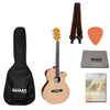 Havana Acoustic Guitars BUNDLE / Natural Havana FA391c 39-Inch Cutaway Acoustic Guitar