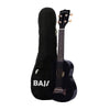 Kala Ukulele Bundles Black Kala MK-SD Makala Soprano Ukulele With Bajaao UB-S Gig Bag