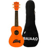 Kala Ukulele Bundles Orange Kala MK-SD Makala Soprano Ukulele With Bajaao UB-S Gig Bag