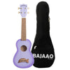 Kala Ukulele Bundles Purple Burst Kala MK-SD Makala Soprano Ukulele With Bajaao UB-S Gig Bag