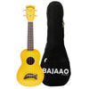 Kala Ukulele Bundles Yellow Burst Kala MK-SD Makala Soprano Ukulele With Bajaao UB-S Gig Bag