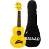 Kala Ukulele Bundles Yellow Kala MK-SD Makala Soprano Ukulele With Bajaao UB-S Gig Bag