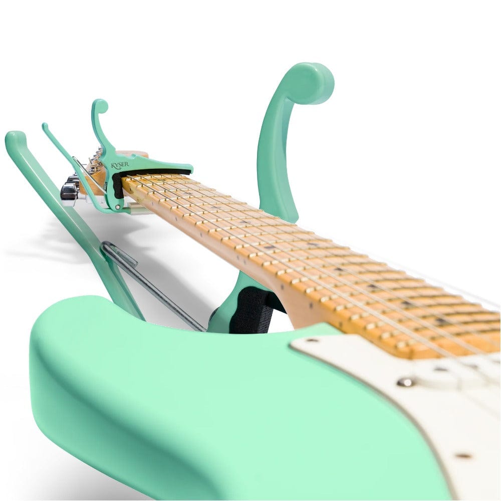 Electric Guitar Capo By Fender/Kyser, 'Quick Change' , Surf Green