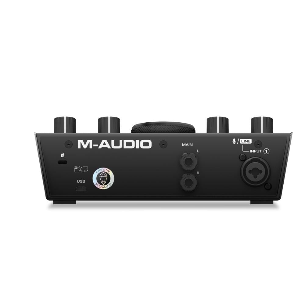 M-Audio - Complete Recording Bundle - USB Audio Interface, Microphone,  Shock mount, Cable, Headphones and Software Suite - AIR 192