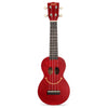 Mahalo Soprano Ukuleles Transparent Red Mahalo U-Smile Series Soprano Ukulele With Bag