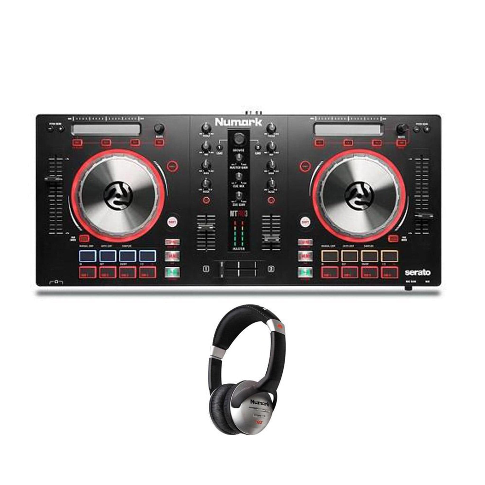 Numark Mixtrack Pro 3 All-In-One DJ Controller for Serato DJ with Headphones