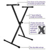 On-Stage Keyboard Stands On-Stage KS7190 Single-X Keyboard Stand