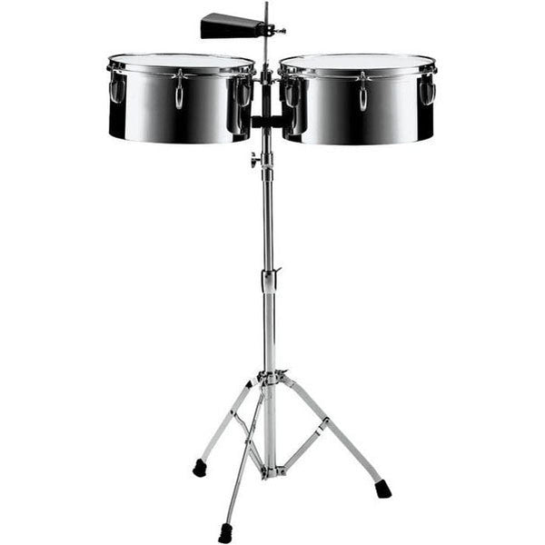 Buy Pearl PTS5134 13inch and 14inch Steel Timbales with Cowbell and ...