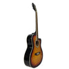 Pluto Electro Acoustic Guitars Sunburst Pluto PA39CE-201 Cutaway Electro Acoustic Guitar