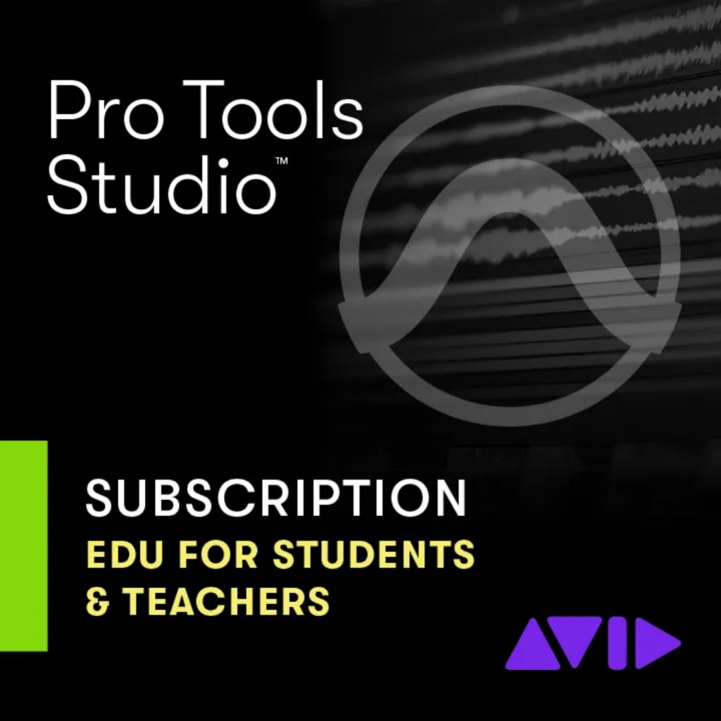 Avid Pro Tools Studio 1 Year Subscription for Educational Students & Teachers